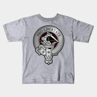 Clan Wallace Crest & Tartan Kids T-Shirt